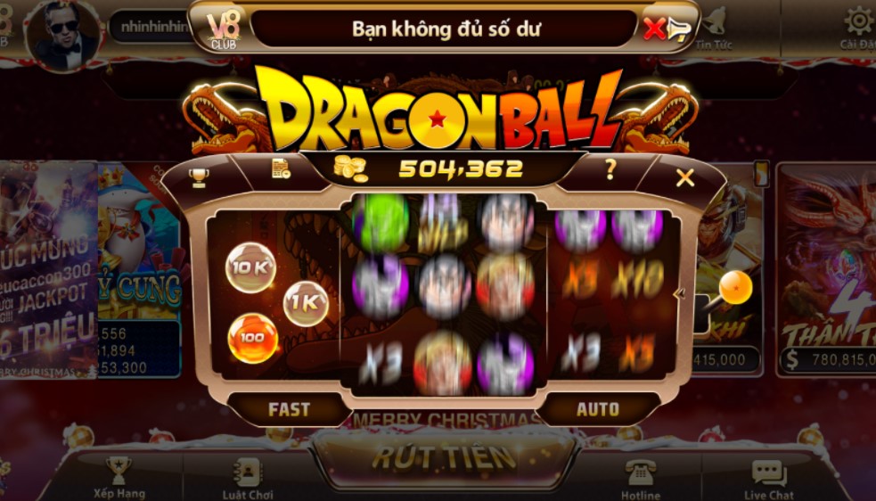Cách vận hành trò chơi Dragon ball z V8 club